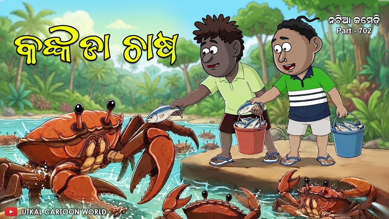 Natia Comedy Part 702 || Natiara Kankada Chasha || Crab farming