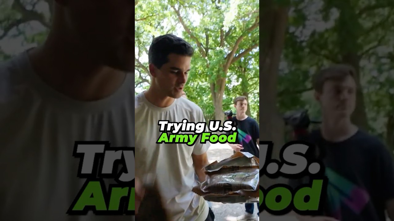 Trying MILITARY FOOD for the First Time 😳