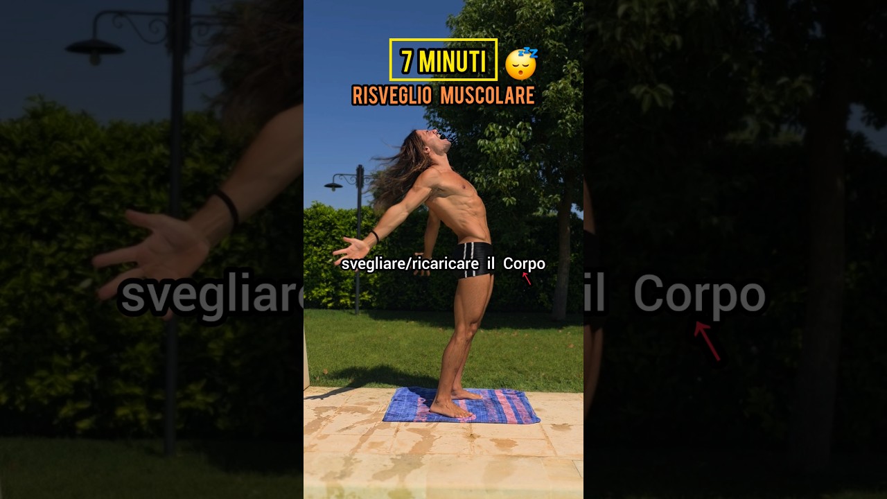 7 minuti per SVEGLIARTI davvero... #fitness #workout