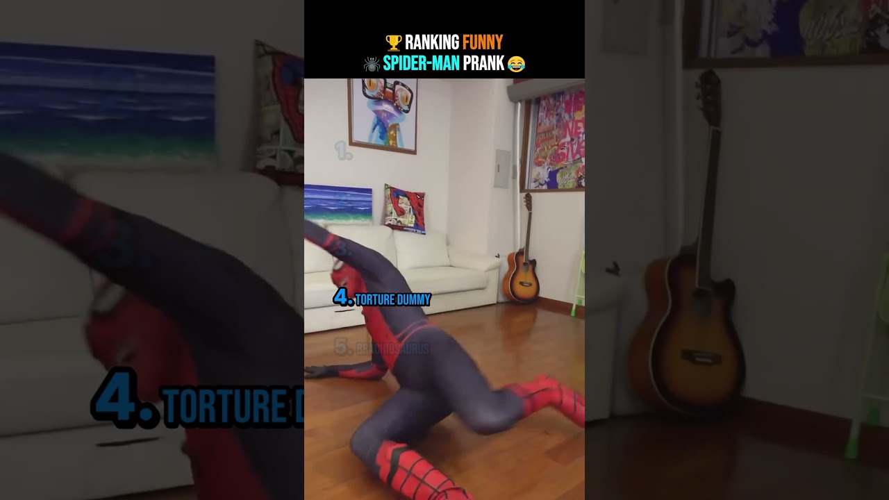Funny Spider Man prank ranking🕷️😂 #usa
