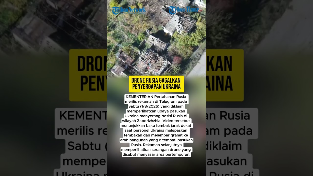 DRONE RUSIA GAGALKAN PENYERGAPAN UKRAINA