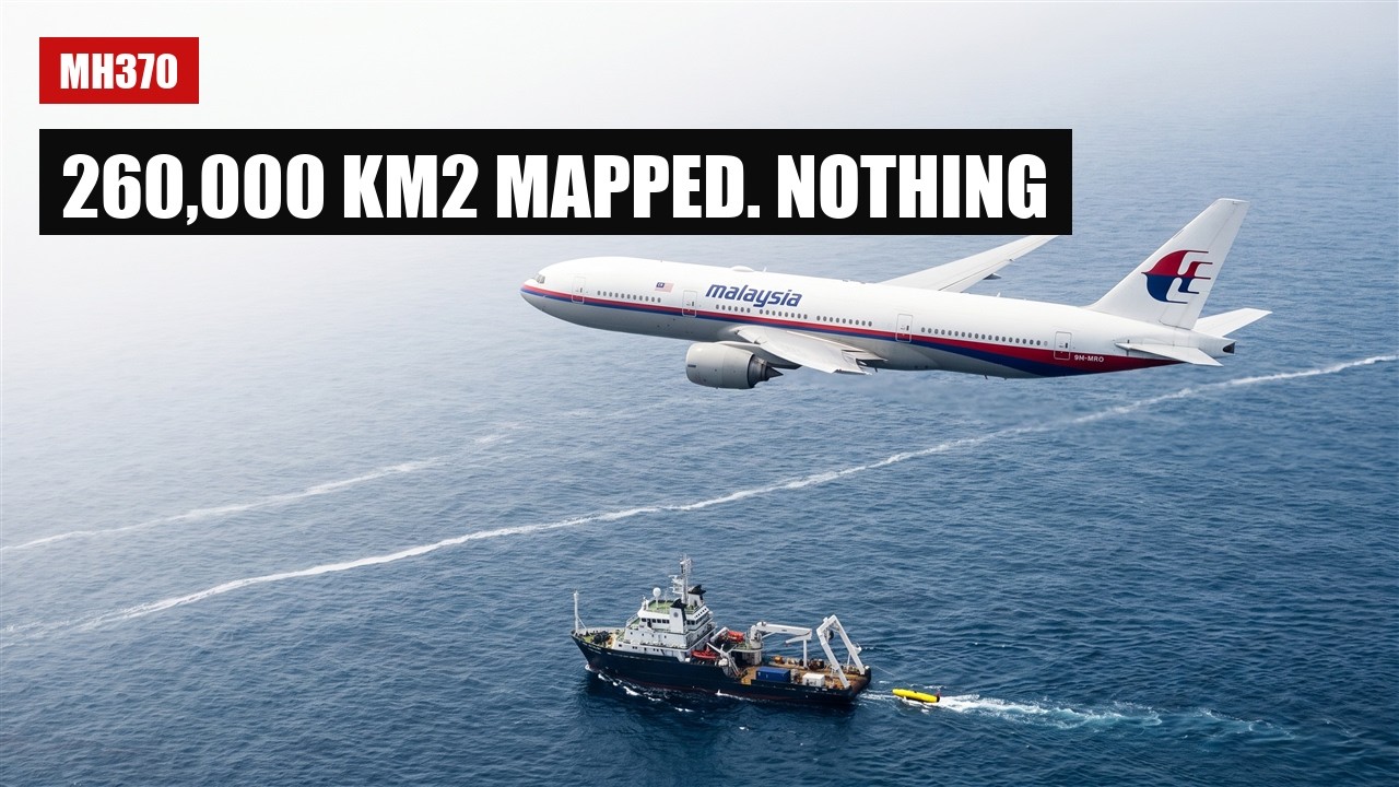 MH370: 260,000 km² Searched. The Plane Was Never There.