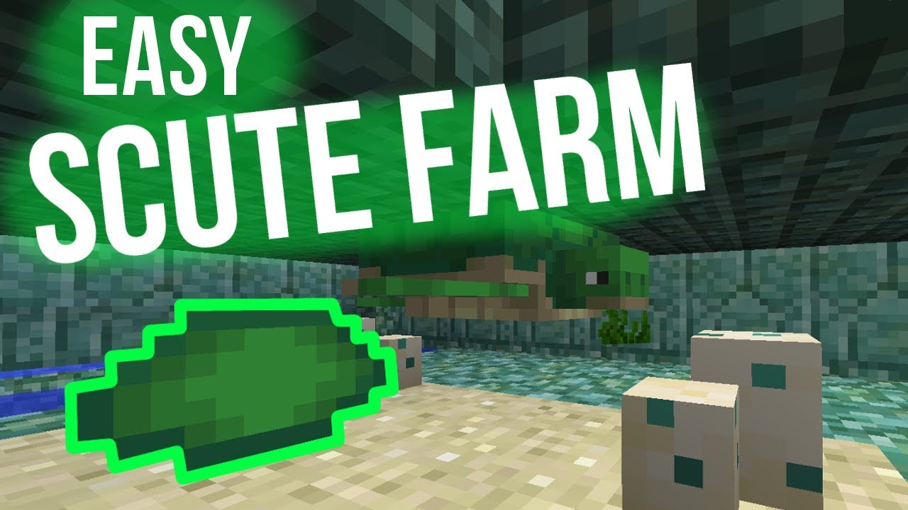 Simple Turtle Scute Farm - Minecraft 1.13