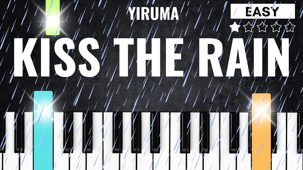 Kiss The Rain - Yiruma| EASY PIANO TUTORIAL FOR BEGINNERS - Piano Lesson Easy