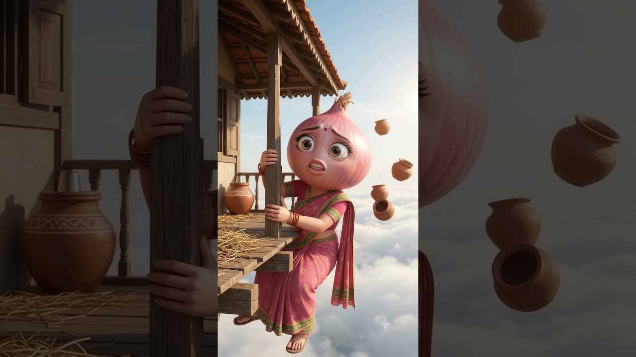 The Whole Village Is Flying! 😱  #story #shorts #storytelling #tamil #bommapadam #storytime