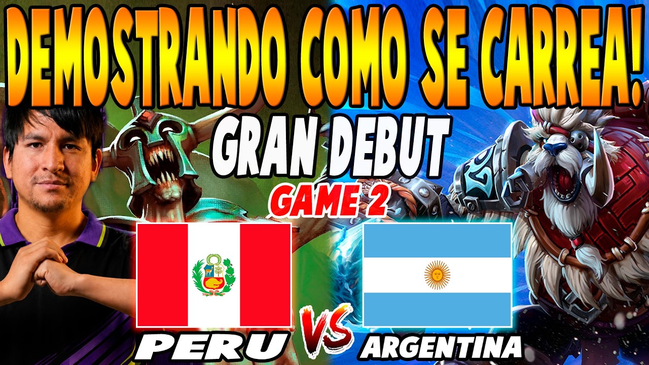 TEAM PERU vs TEAM ARGENTINA [GAME 2] BO3 - GRAN DEBUT "TAILUNG vs HERMIT" - ESPORTS NATIONS DOTA 2