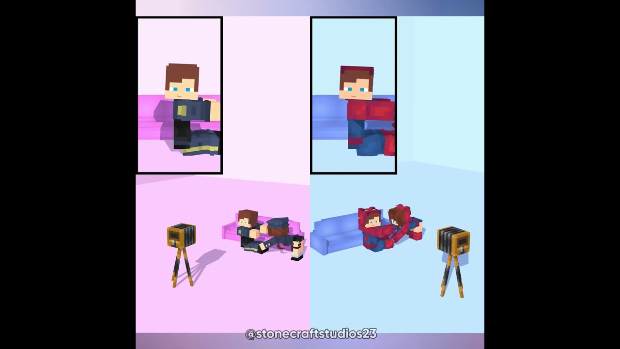 1 or 2:Camera POV Jj sister Bugatti trend gone Wrong🕸️🚨📷-Minecraft Short Animation #trending #shorts