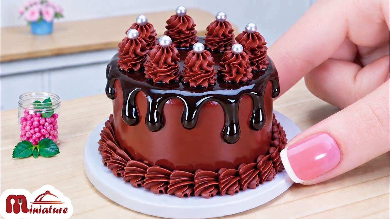 ☕ So Satisfying Mini Chocolate Mocha Drip Cake Decorating Ideas | ASMR Cooking Mini Food