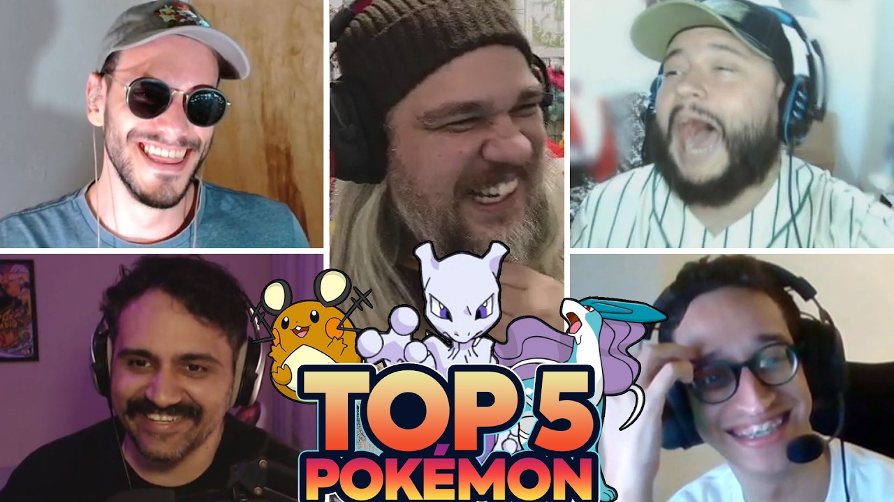 BOTEI 5 MESTRES POKÉMON PRA TRETAR !!