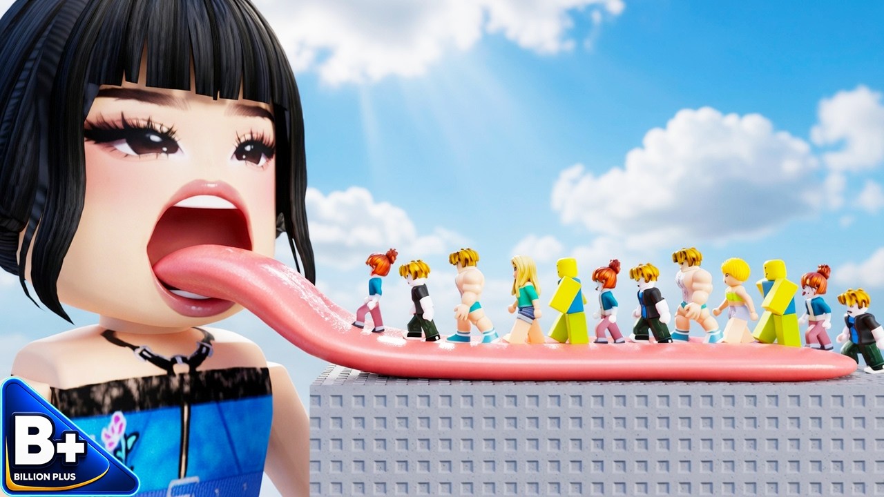 100 Players Jump Into KPop Demon Hunters Roblox