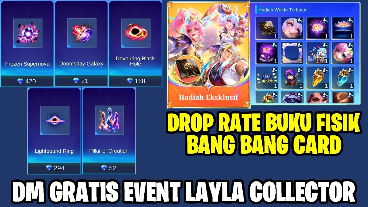 DIAMOND GRATIS DARI EVENT LAYLA COLLECTOR - CARA DAPAT METEOR LEGENDARY! MOBILE LEGENDS