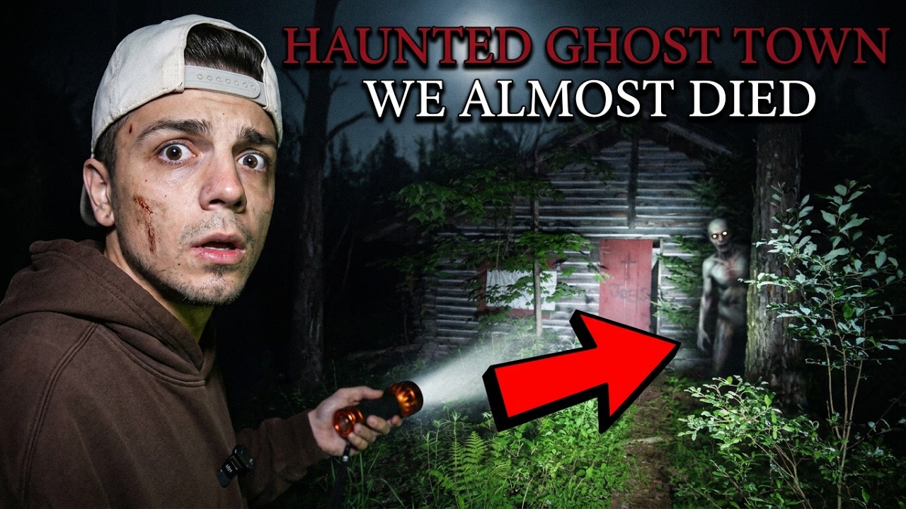 Terrifying Camping in Haunted Ghost Town - We Almost Died Camping Here