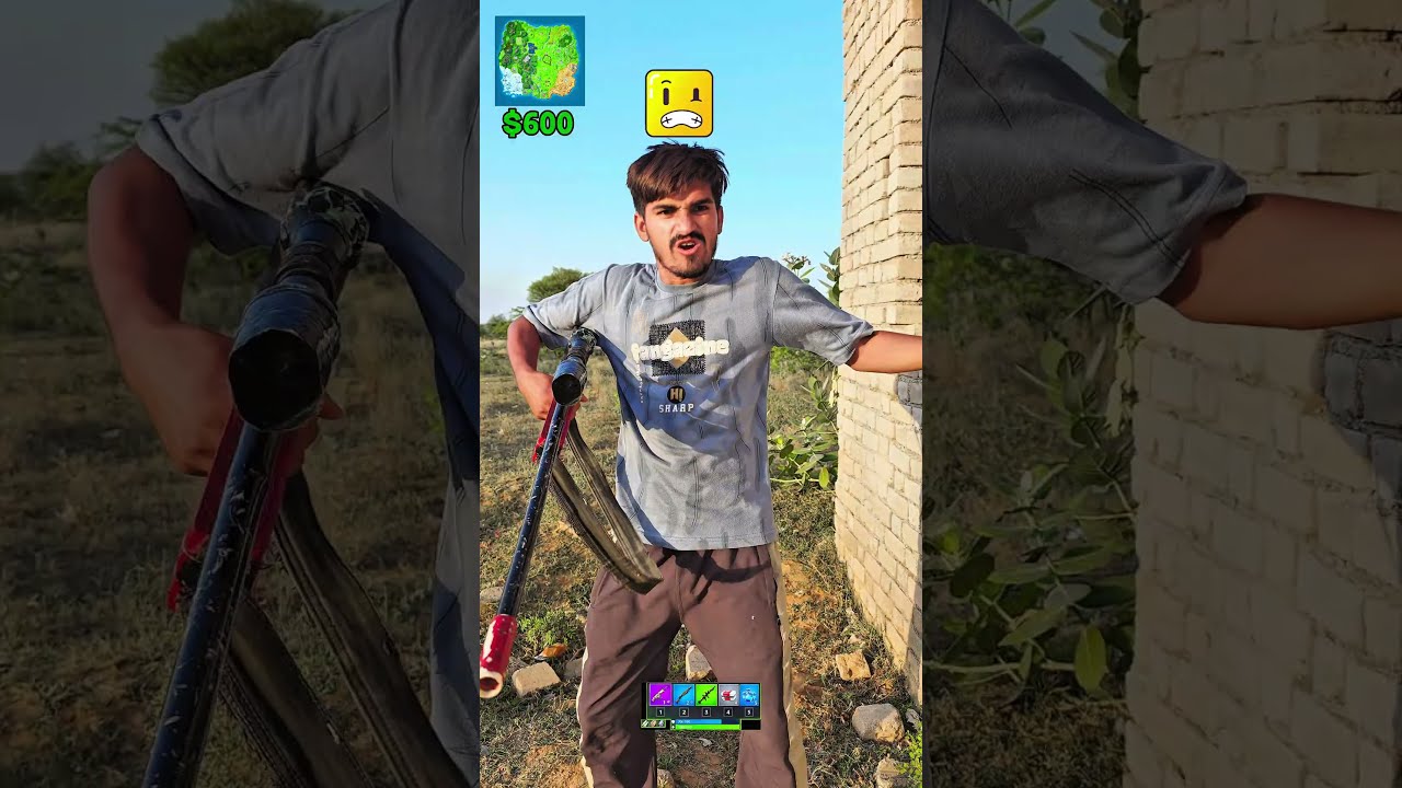 Playing Fortnite in Real Life! 😲🎮  #Shorts #fortnite