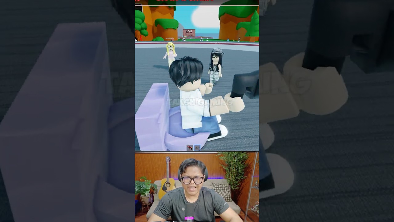 JINU hampir cepirit dicelana?! dia harus rebutan TOILET! 🤣 #roblox