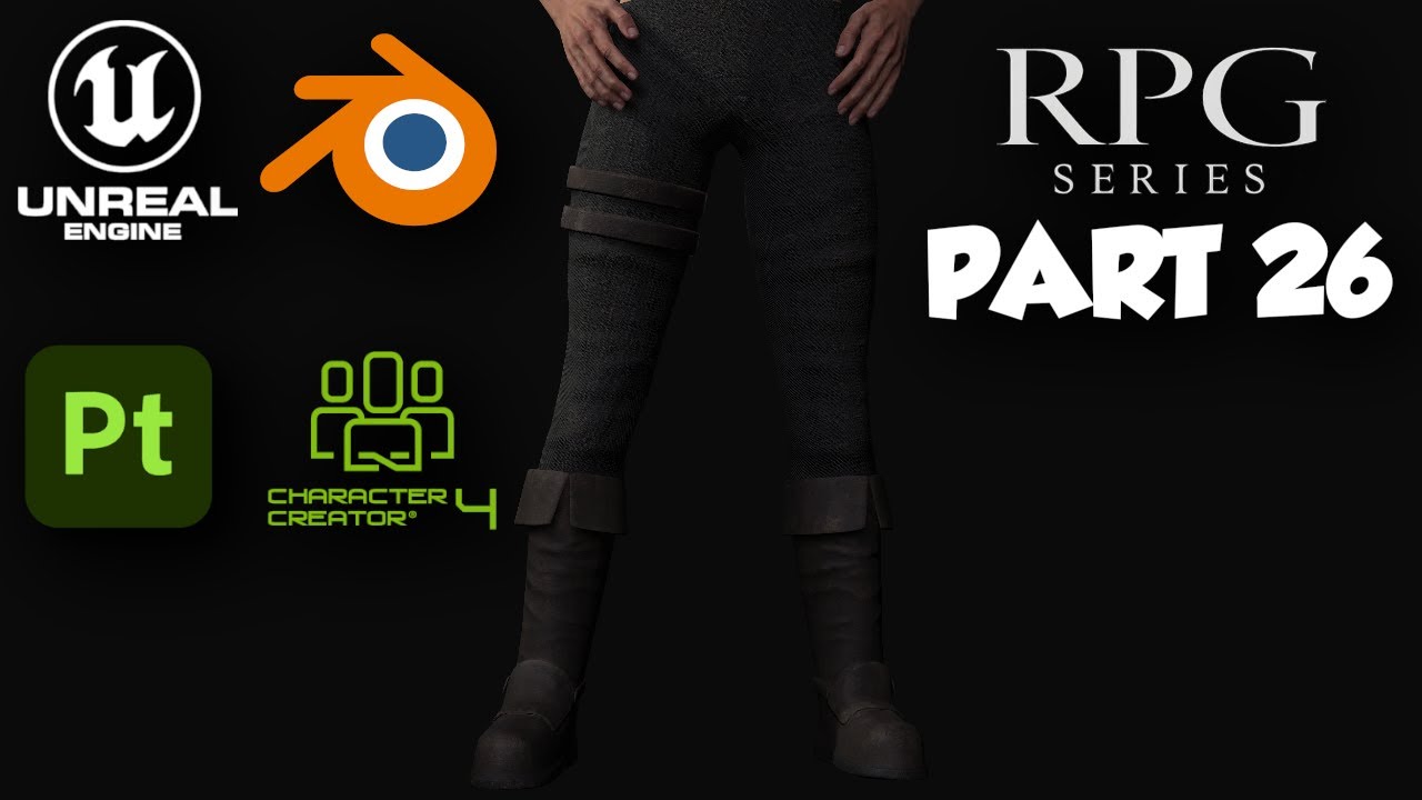 RPG Series Part 26 | Pants Model & Texture | Unreal Engine 5 | Blender