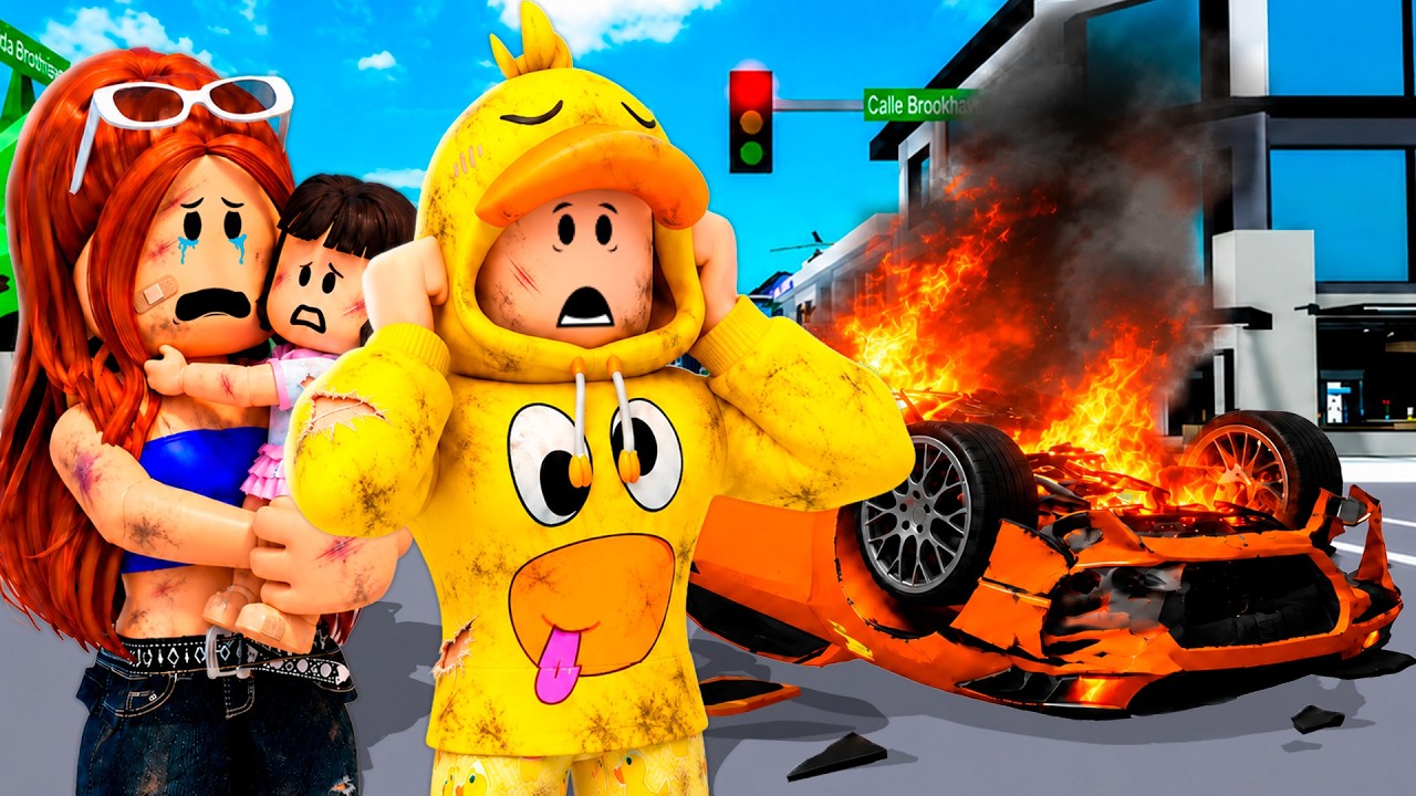 Tuvimos un ACCIDENTE con el NUEVO COCHE de Brookhaven Roblox!