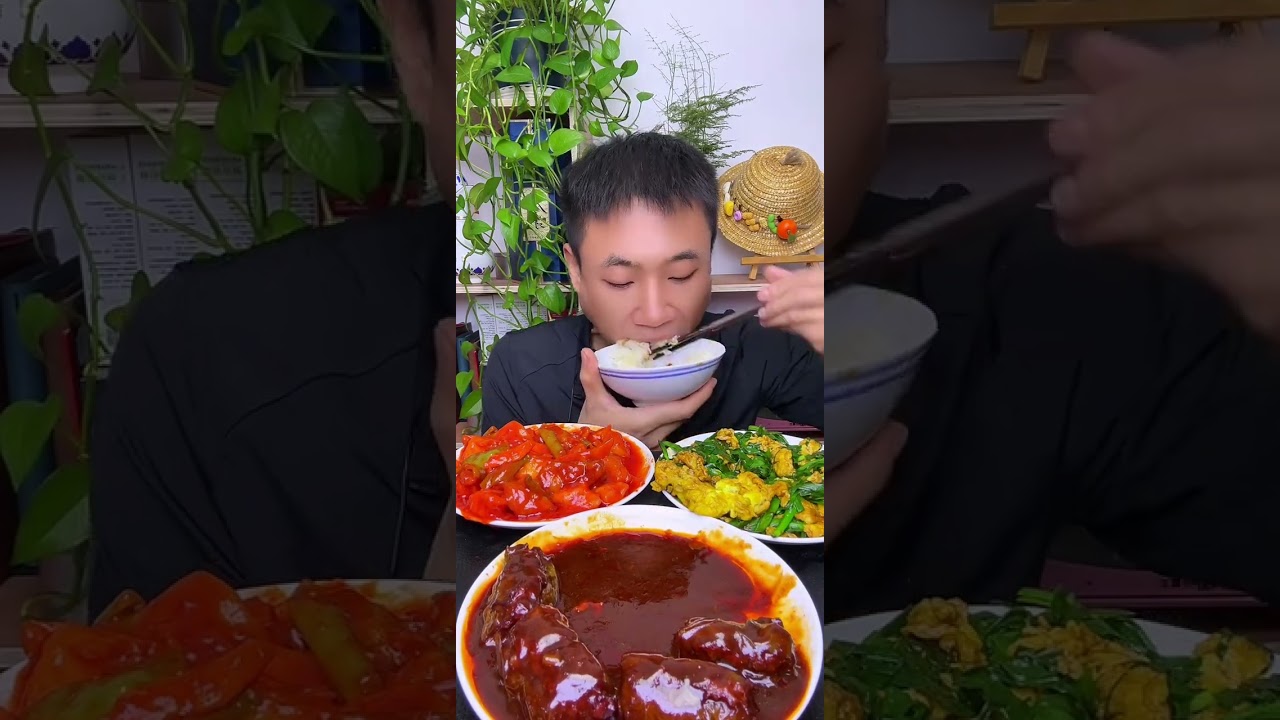 칠면조국수 음성제어로 후라이드치킨과 칠면조국수 먹기 mukbang #mukbang