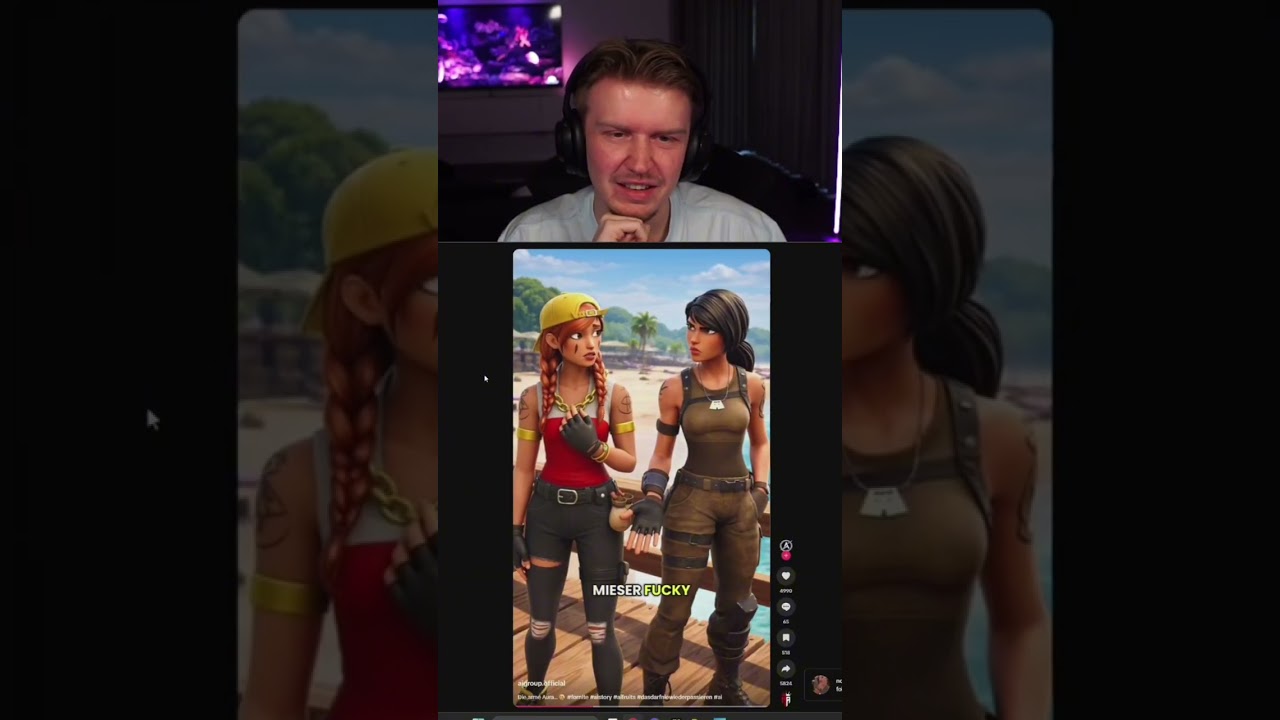 KATOO REAGIERT AUF FORTNITE KI VIDEO 🤣 #shorts