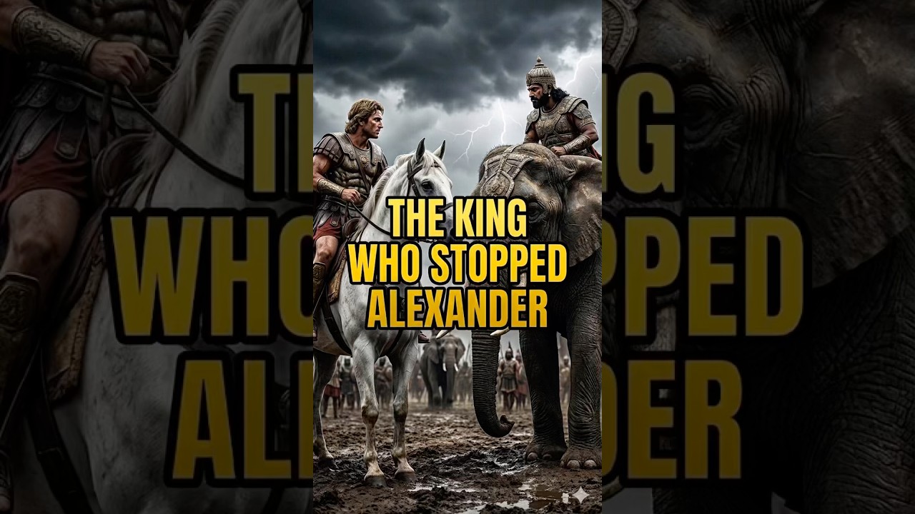 The Indian King Who Stopped Alexander the Great 🐘 #ancientindia #alexanderthegreat #shorts