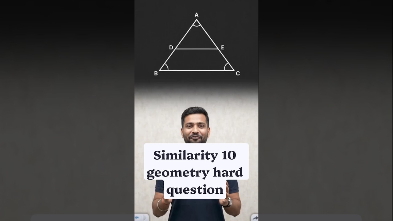 Class 10 Similarity Proof: Step-by-Step (Hard Level) 🎯📝 #shorts#