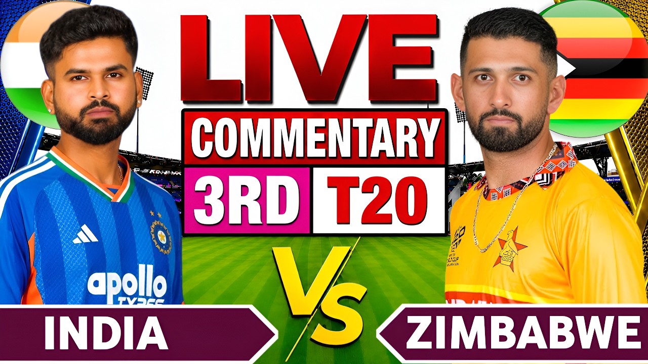 🔴Live India vs Zimbabwe 3rd T20 Match | Ind vs Zim Live Cricket Score & Fan Chat | 3rd T20 Live