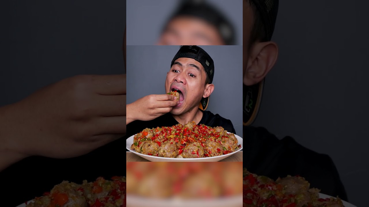 Mukbang bakso mercon chili padi