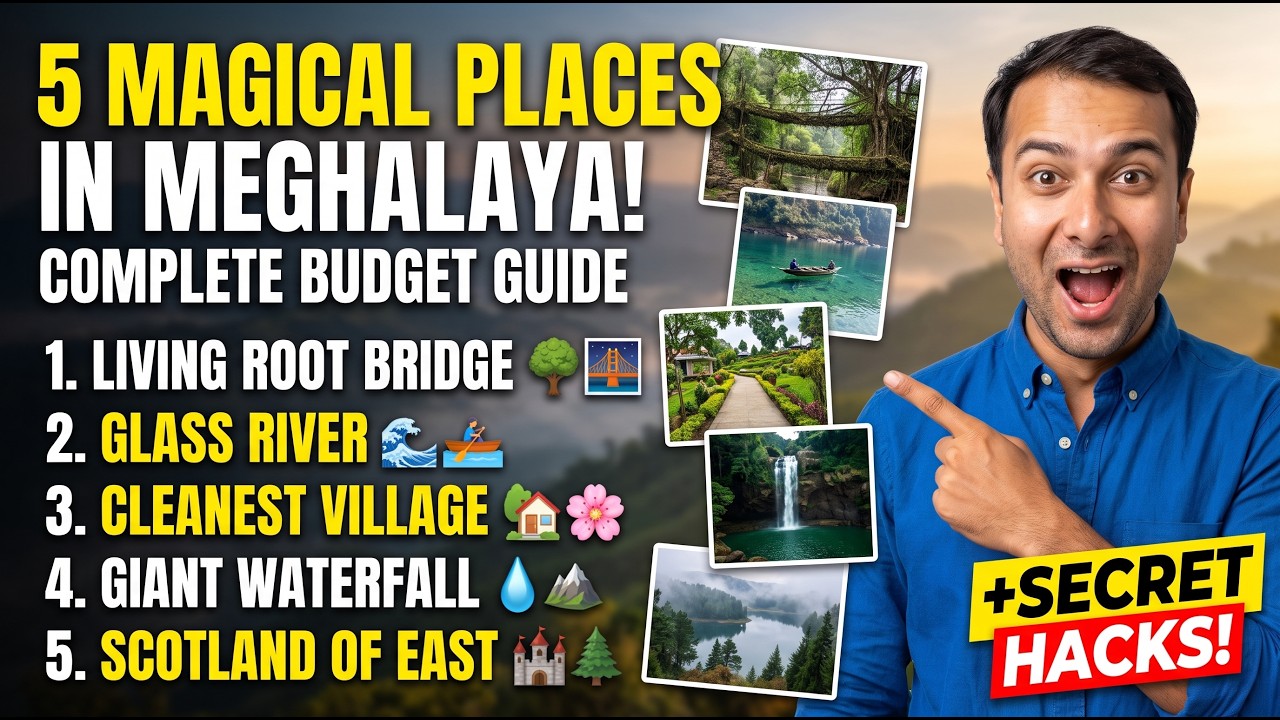 5 Magical Places in Meghalaya You MUST Visit! (Budget Travel Guide) | Abhishek Neil
