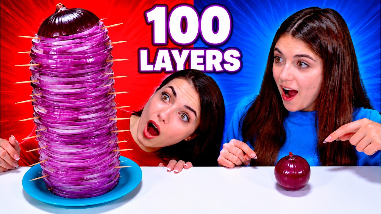 ASMR 100 Layers Food Challenge Best Compilation