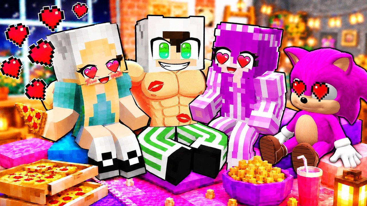 PİJAMA PARTİSİNDE HOŞLANDIĞIM OLDUĞUM KIZI ÖPTÜM 😱 Minecraft