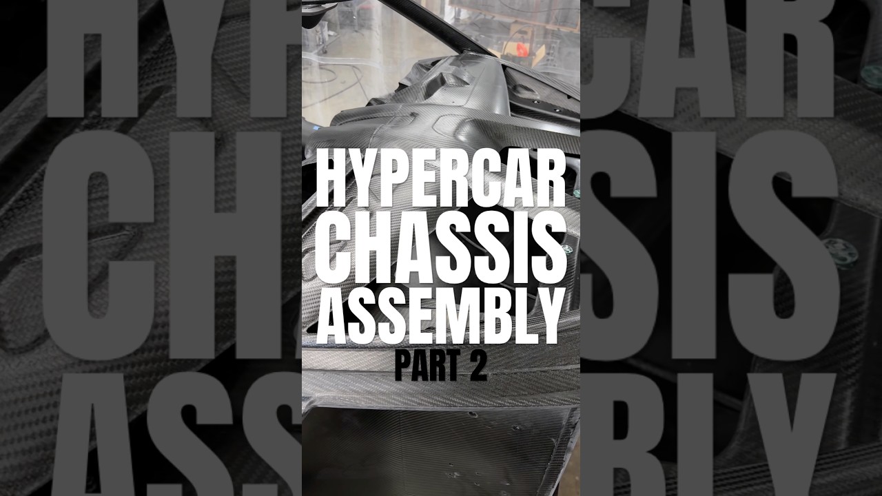 HYPERCAR CHASSIS ASSEMBLY PART 2 #carbonfiber #engineering #assembly #hypercar