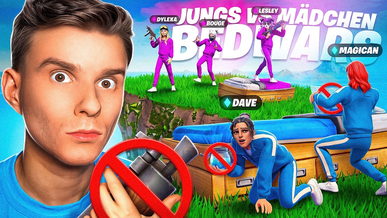 JUNGS VS MÄDCHEN BEDWARS IN FORTNITE 2.0