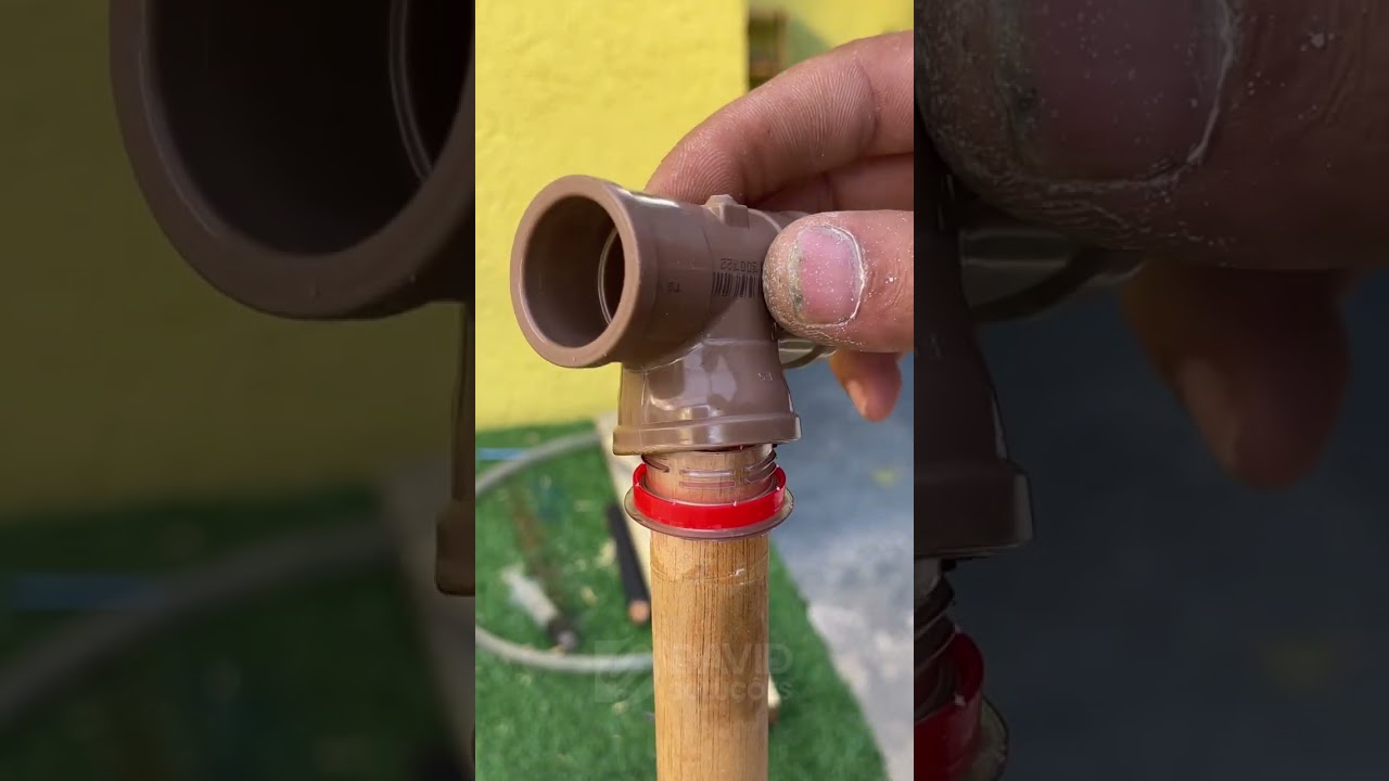 He Put a Soda Bottle on a PVC Fitting and Created Something  #USAConstruction #PVCHack #SmartBuild