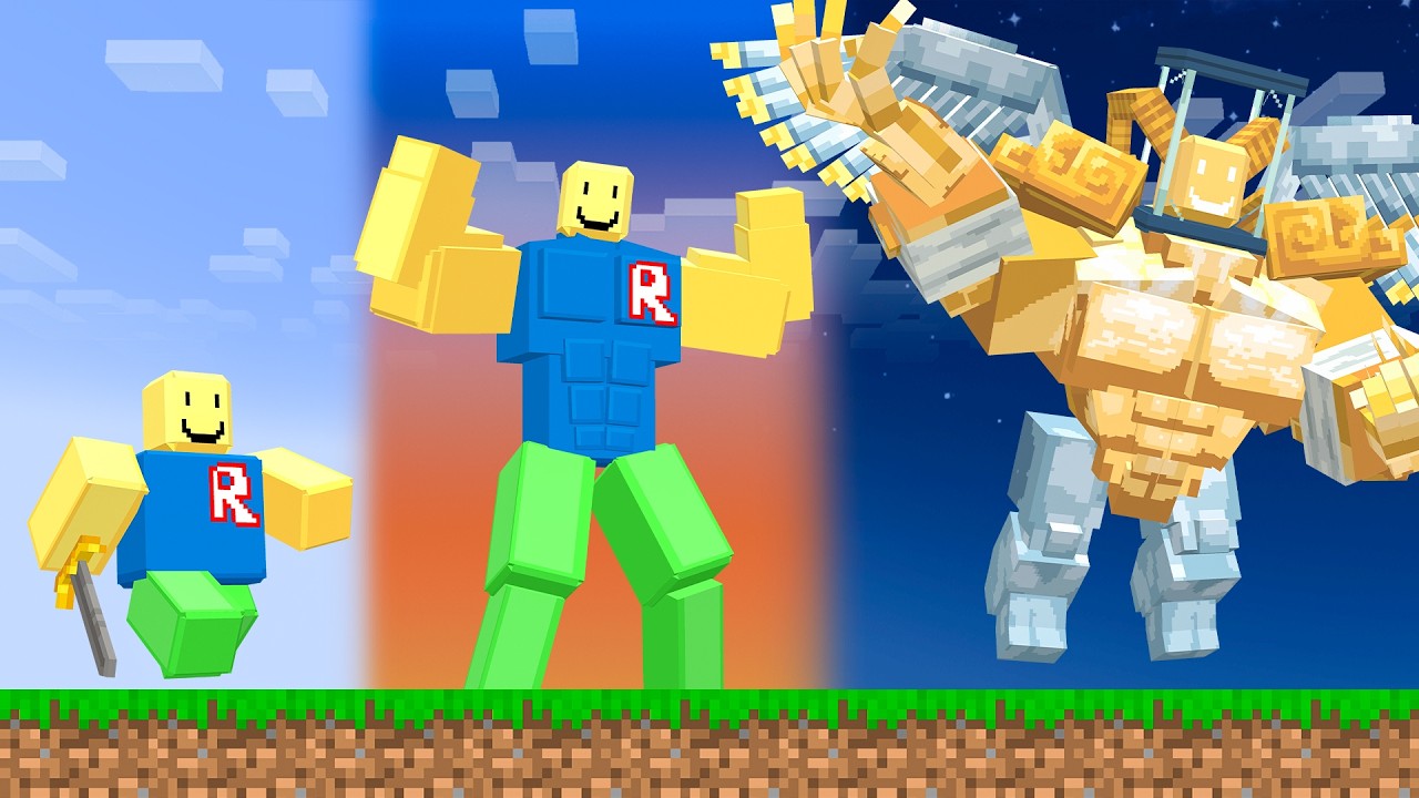Upgrading Roblox Into a GOD in Minecraft