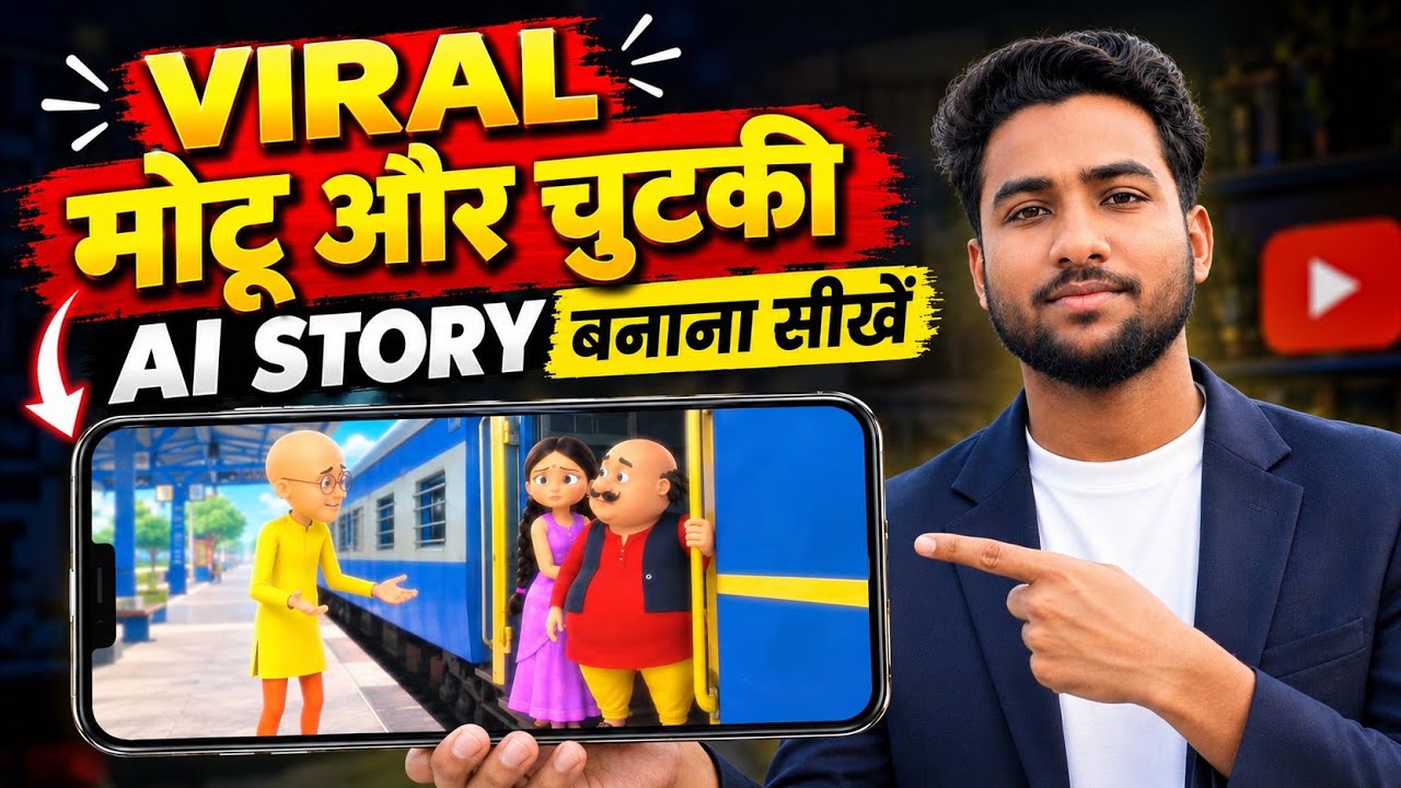 Trending Motu Aur Chutaki Love Story Ai Cartoon Video Kaise Banaye | Ai Cartoon Video Full Tutorial