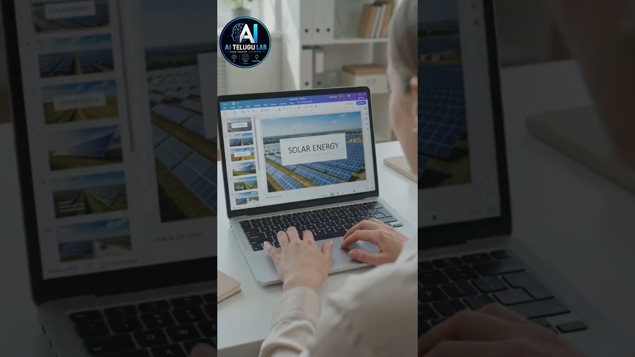 AI makes ppt in minutes #AI #Presentation #Students #Productivity #TechTelugu #Shorts #Studytips