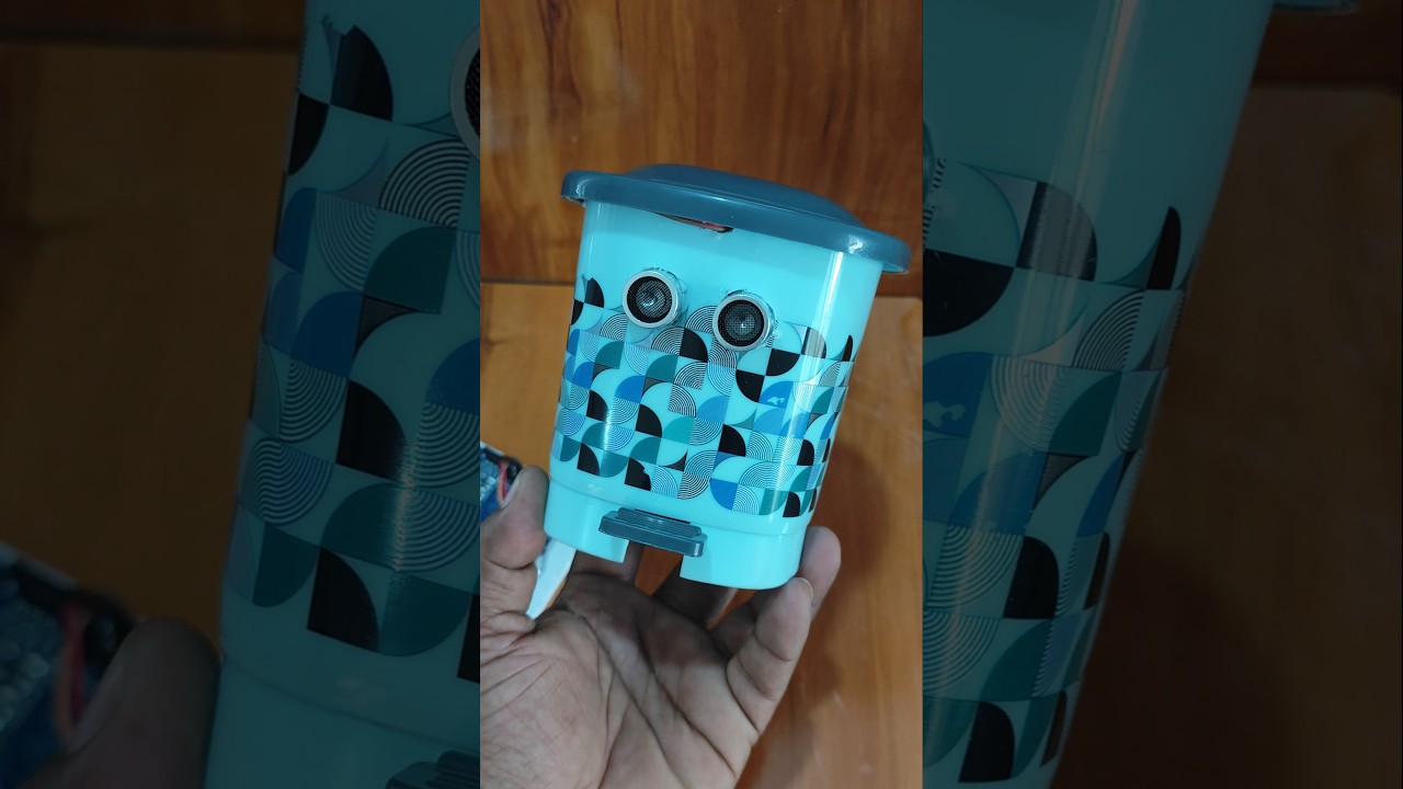 smallest smart dustbin #smartdustbin