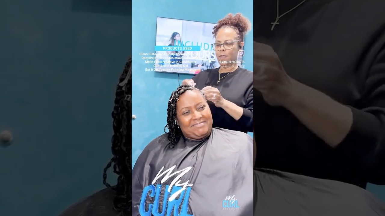 Protective hairstyling with My Curl products