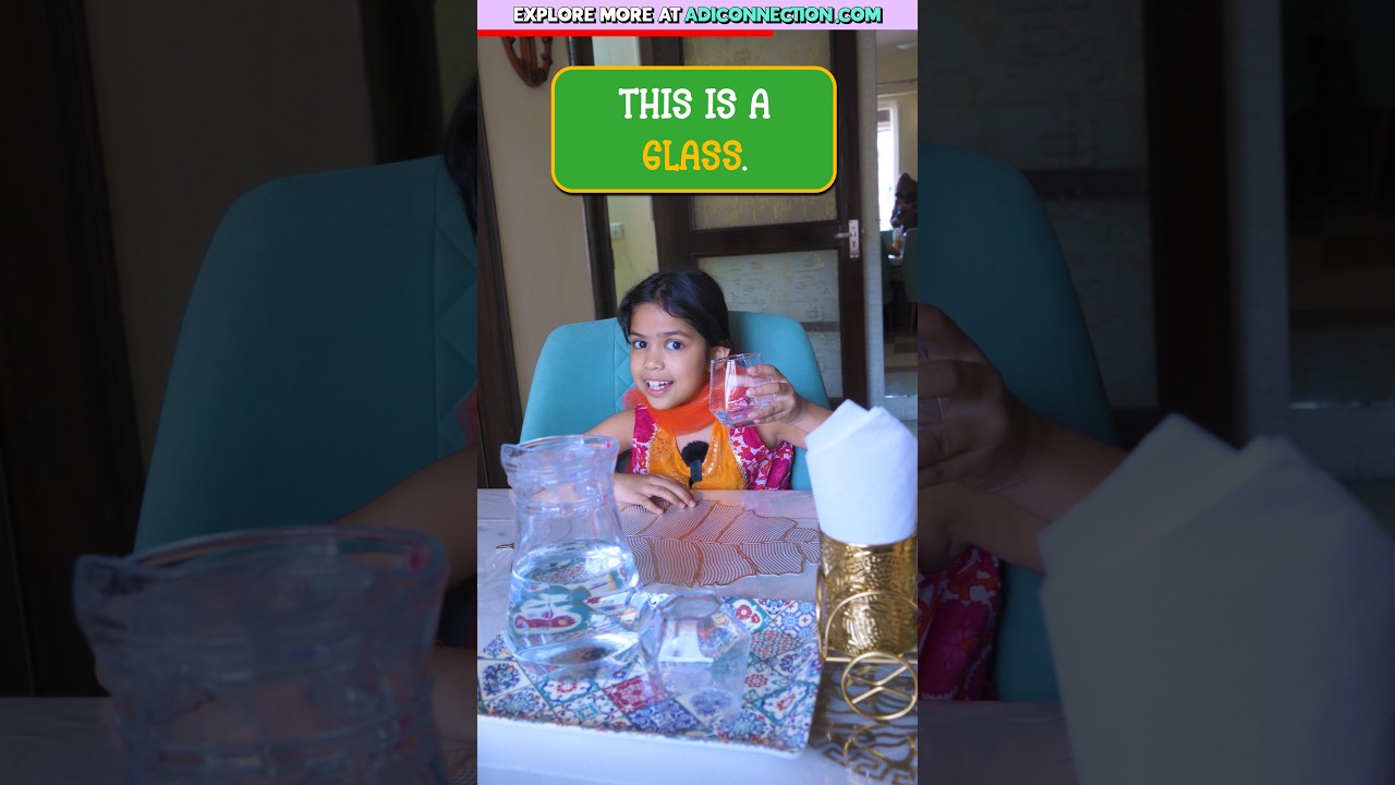 Learn 10 Dining Items in English 🍽️ | Kids English Vocabulary | Vidya Connection #shorts