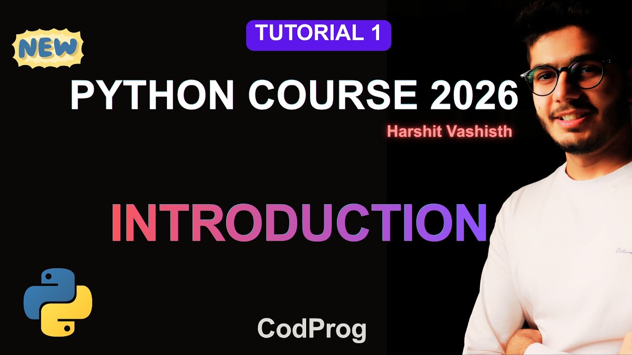 Python Course for Beginners in Hindi: Tutorial 001 (Introduction)