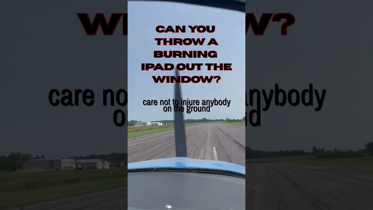Can you throw things out of an airplane? #aviation #flywithmyotis