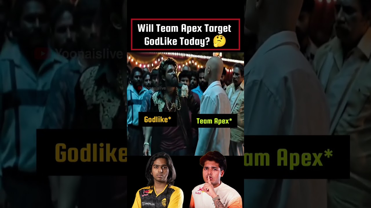 Will Team Apex Target GodLike Today? 🤔 Comment your opinion 👇#bgmi #bmps2026 #godlike #gaming