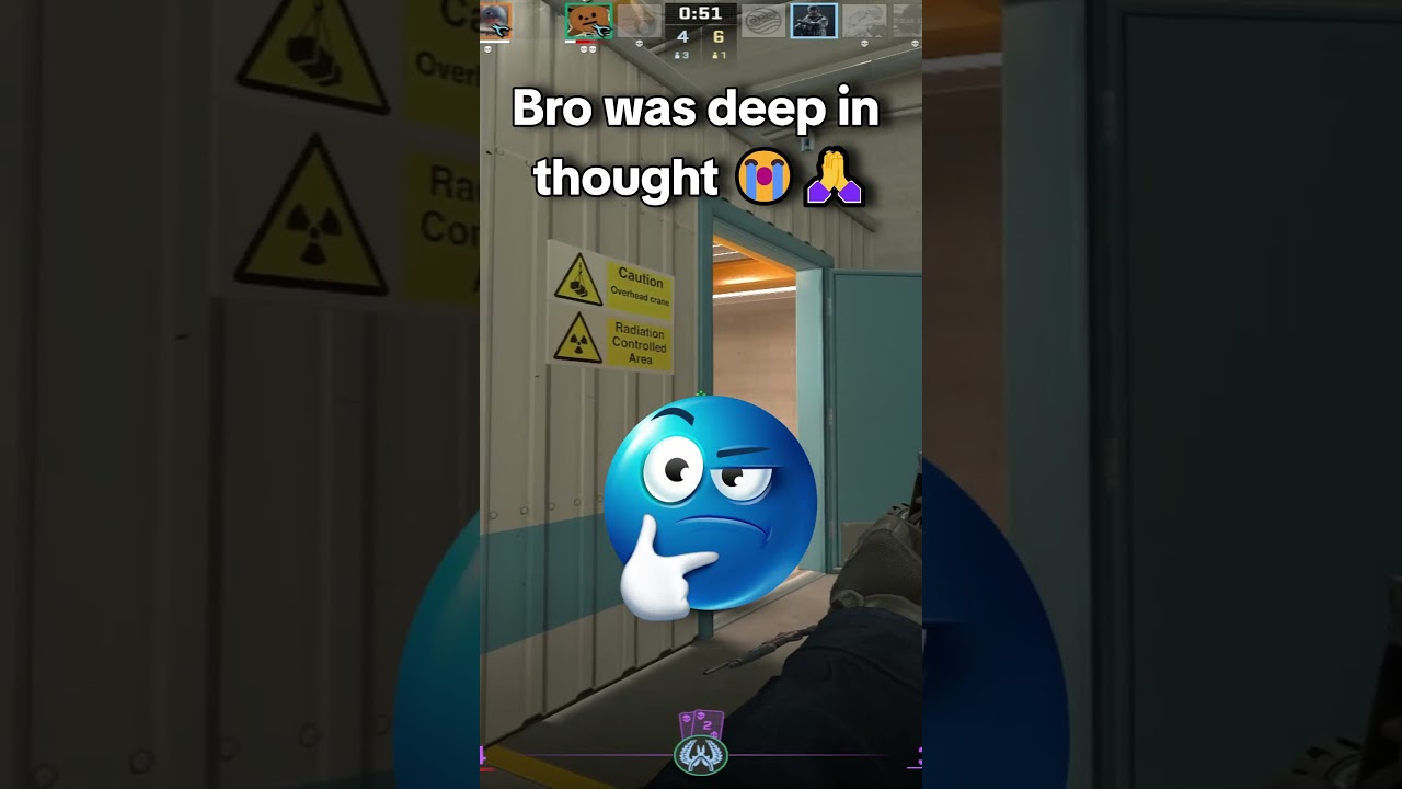 bro was deep in thought 😭🙏 #cs2 #csgo #funny #gaming #cs2clips #cs2moments #cs2gameplay