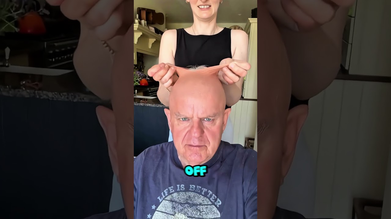 What Was REALLY on This Dad’s Head? 😳🎭 #shorts