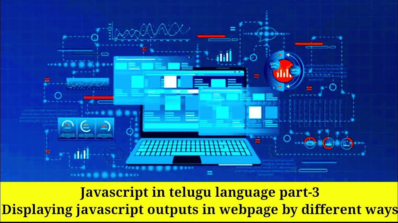 Javascript in telugu part-3 | Displaying javascript outputs in webpage by different ways