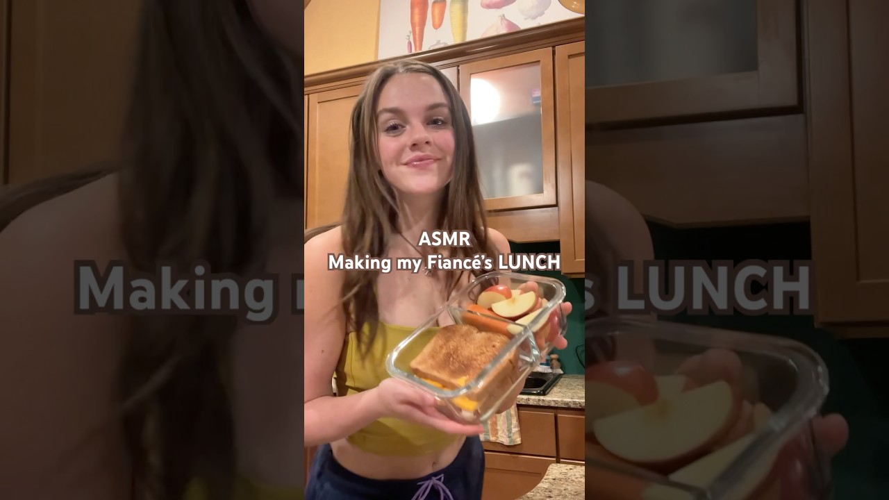 ASMR Making my Fiancé’s LUNCH #asmr #boyfriend #satisfying #lunch #packing