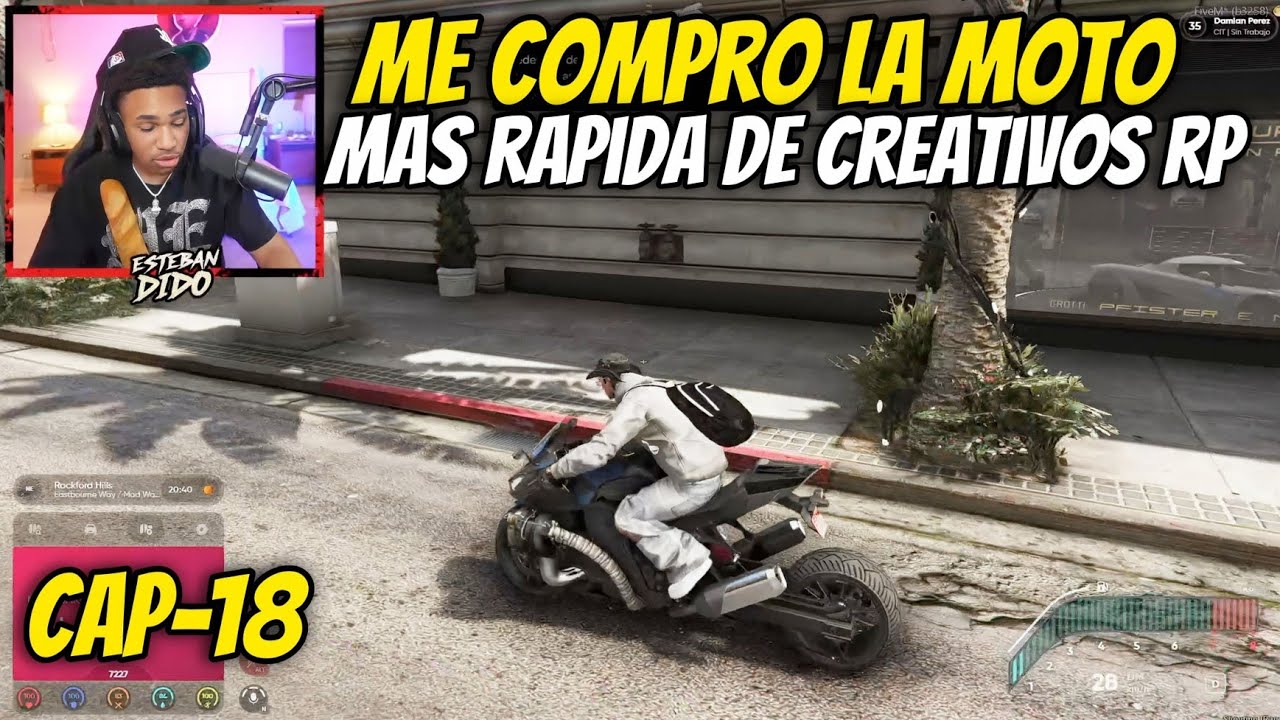 Estebandido: ME COMPRO UNA MOTO CON TURBO DE FÁBRICA LAS MAS RÁPIDAS DE CREATIVOS RP - DAMIAN 