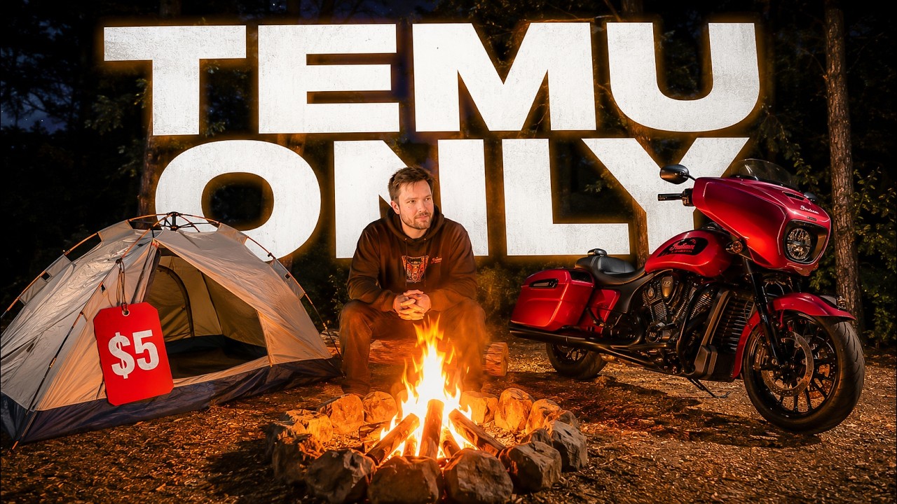 I Went Motorcycle Camping With ONLY Temu Gear