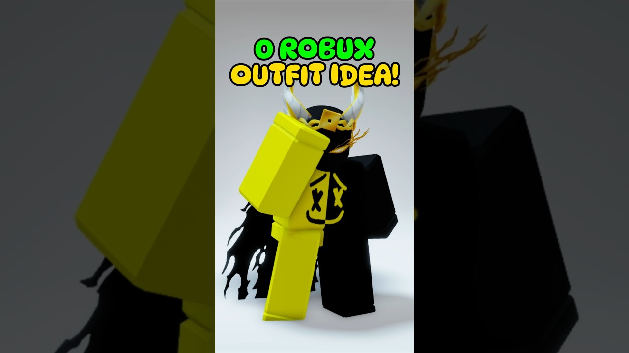 Yellow & Black Outfit Using 0 Robux!