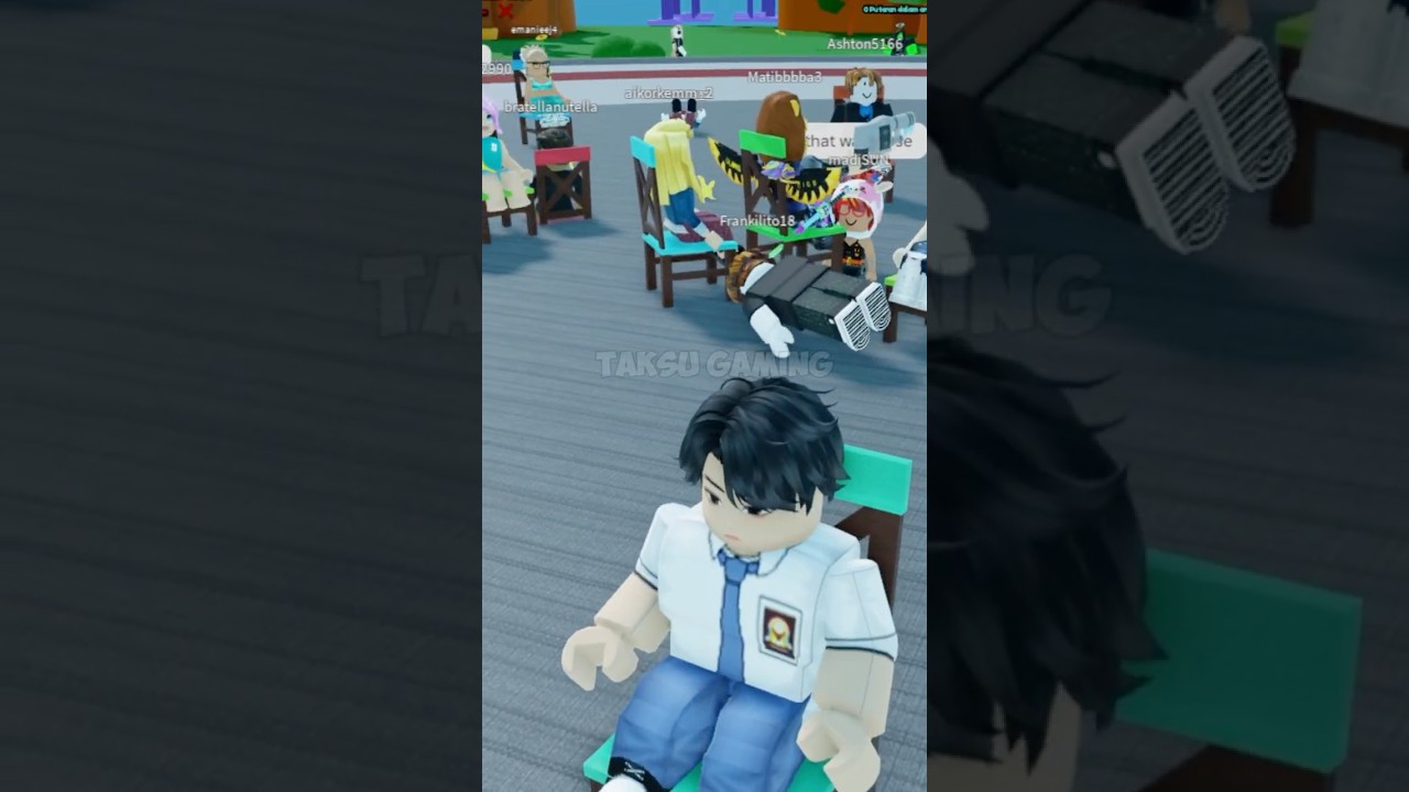 Kursinya bisa gerak sendiri! Jinu bisa menang gak ya? 🤔 #roblox