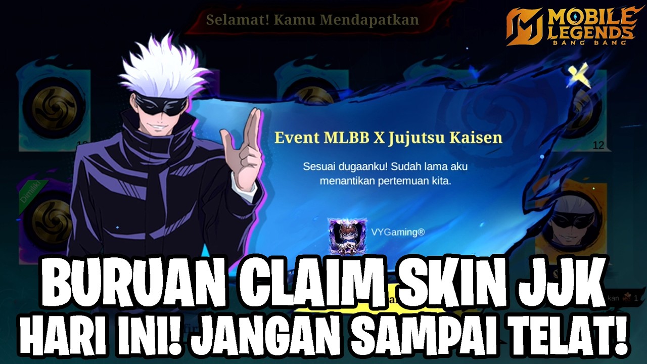 SUDAHKAH KALIAN CLAIM SKIN JJK HARI INI?!? GACHA BRUTAL DI AKHIR EVENT BUAT DAPAT SKIN JJK LANGSUNG
